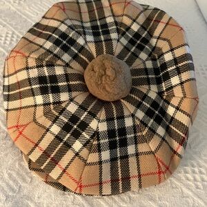 Plaid Beret Hat